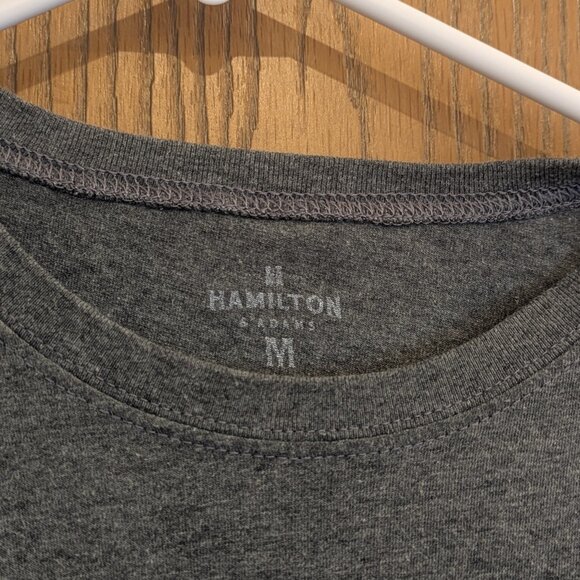 Hamilton and Adams Long Sleeve Graphic T Heather Gray-Upstate Top Women's Size M - Picture 3 of 4